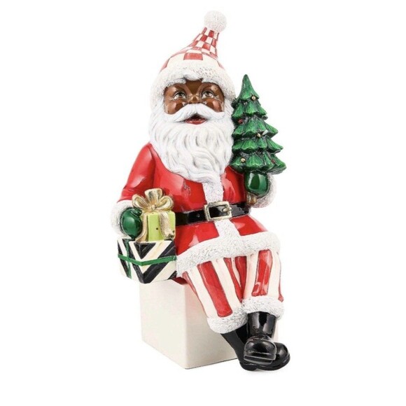 MacKenzie-Childs Check It Out Santa Ledge Sitter - Thumbnail 4